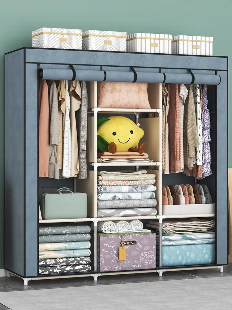 Armoire Penderie en Tissu – Rangement Compact et Élégant